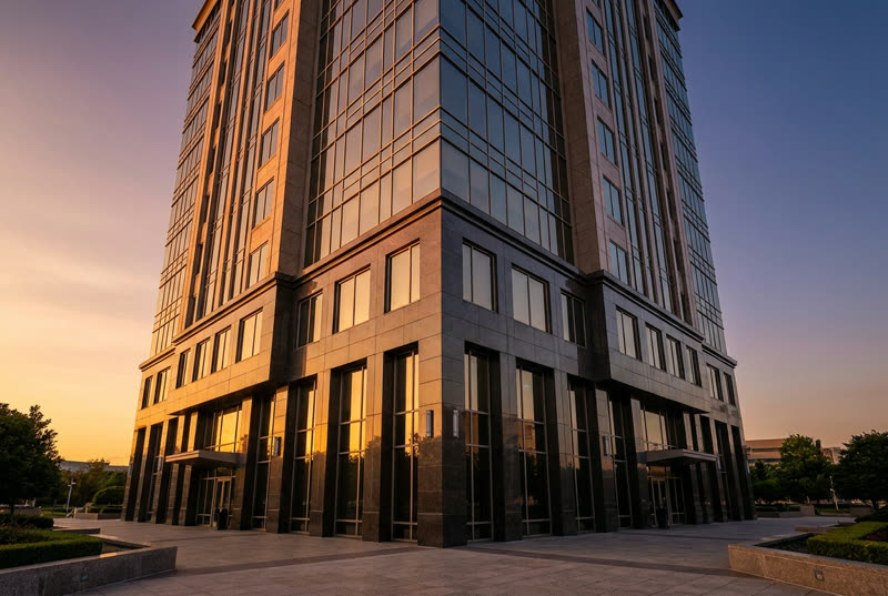 Elegant modern office tower